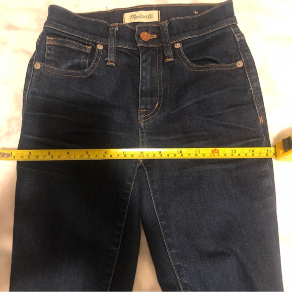MADEWELL 9 HIGH RISER SKINNY SKINNY DENIM JEANS SIZE(23) - Picture 13 of 15